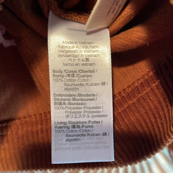 Madewell Embroidered Corduroy Crop Shirt-Jacket 2X - Picture 4 of 6